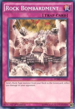Image of Rock Bombardment (SDMY-EN040) - Structure Deck: Yugi Muto 1st Edition