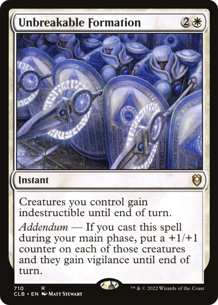 Image of Unbreakable Formation (CLB-710) - Commander Legends: Battle for Baldur's Gate