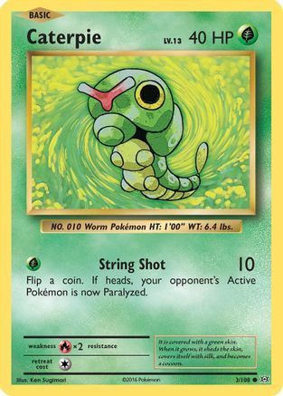 Image of Caterpie 003/108  XY  Evolutions - Common