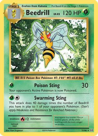 Image of Beedrill 007/108  XY  Evolutions - Rare