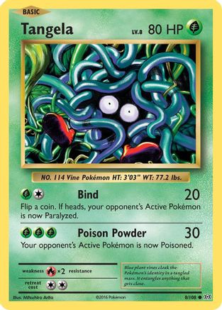 Image of Tangela 008/108  XY  Evolutions - Common