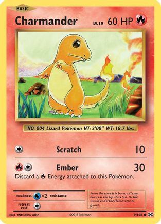 Image of Charmander 009/108  XY  Evolutions - Common