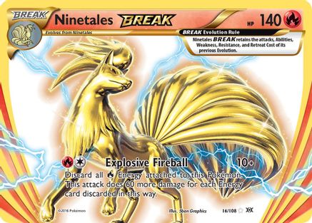 Image of Ninetales BREAK 016/108  - Holofoil XY  Evolutions - Rare BREAK