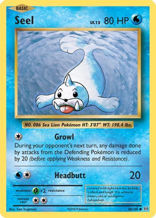 Image of Seel 028/108  XY  Evolutions - Common