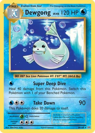 Image of Dewgong 029/108  XY  Evolutions - Rare