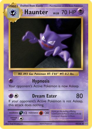 Image of Haunter 048/108  - Reverse Holofoil XY  Evolutions - Uncommon