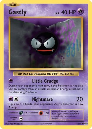Image of Gastly 047/108  XY  Evolutions - Common