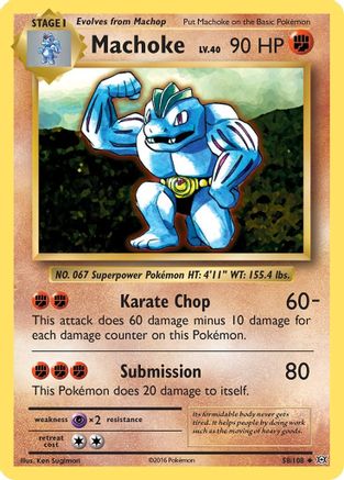 Image of Machoke 058/108  XY  Evolutions - Uncommon