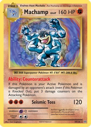 Image of Machamp 059/108  - Reverse Holofoil XY  Evolutions - Holo Rare