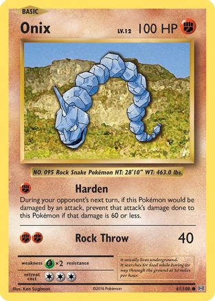 Image of Onix 061/108  - Reverse Holofoil XY  Evolutions - Common
