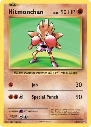 Image of Hitmonchan 062/108  - Holofoil XY  Evolutions - Holo Rare