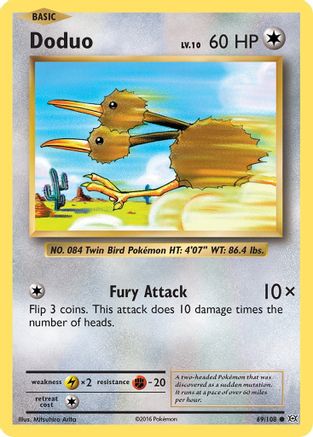 Image of Doduo 069/108  XY  Evolutions - Common