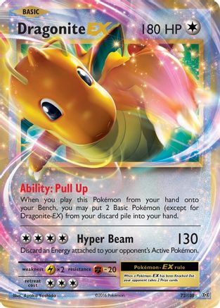 Image of Dragonite EX 072/108  - Holofoil XY  Evolutions - Ultra Rare