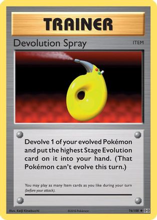 Image of Devolution Spray 076/108  - Reverse Holofoil XY  Evolutions - Uncommon