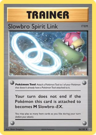 Image of Slowbro Spirit Link 086/108  - Reverse Holofoil XY  Evolutions - Uncommon