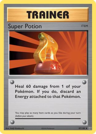 Image of Super Potion 087/108  - Reverse Holofoil XY  Evolutions - Uncommon