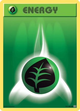 Image of Grass Energy 091/108  - Reverse Holofoil XY  Evolutions - Common