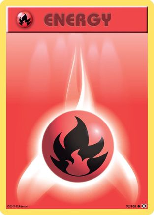 Image of Fire Energy 092/108  XY  Evolutions - Common