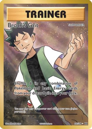 Image of Brock's Grit (Full Art) 107/108  - Holofoil XY  Evolutions - Ultra Rare