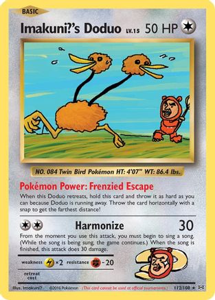 Image of Imakuni?'s Doduo 112/108  XY  Evolutions - Secret Rare