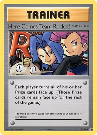Image of Here Comes Team Rocket! 113/108  XY  Evolutions - Secret Rare