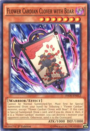 Image of Flower Cardian Clover with Boar (INOV-EN012) - Invasion: Vengeance 1st Edition
