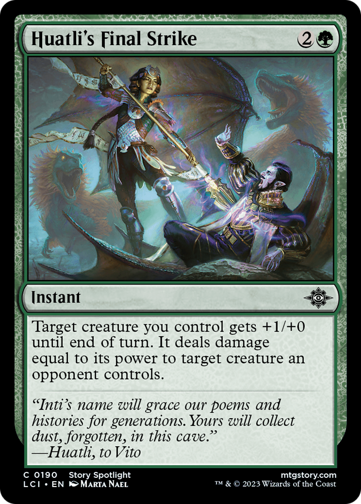 Image of Huatli's Final Strike (LCI-190) - The Lost Caverns of Ixalan