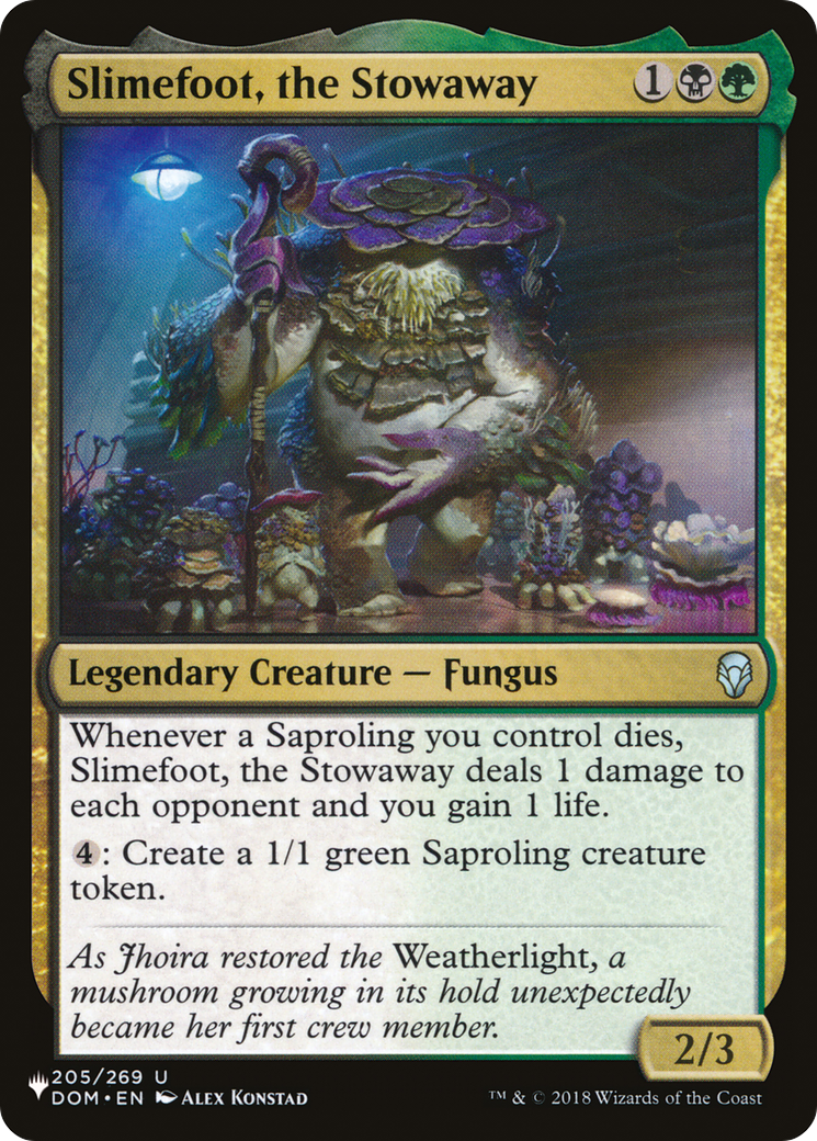 Image of Slimefoot, the Stowaway (LIST-205/269) - The List