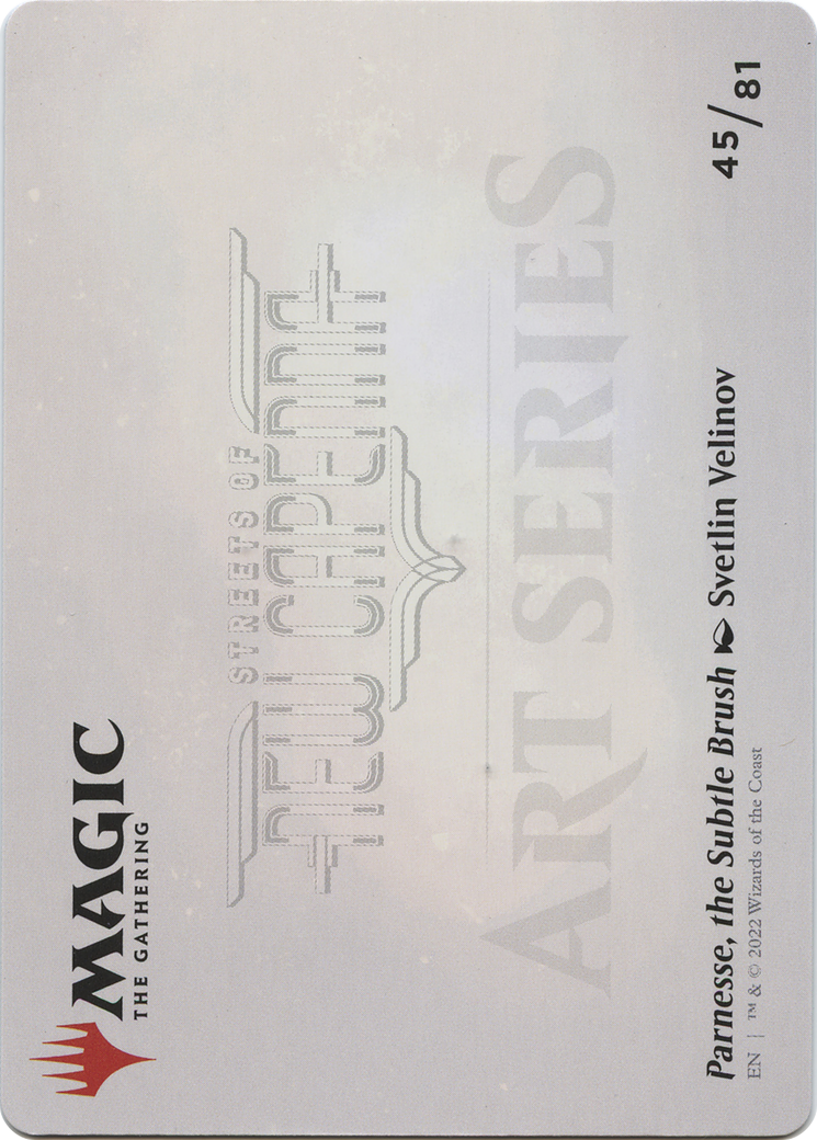 Image of Parnesse, the Subtle Brush // Parnesse, the Subtle Brush (ASNC-045) - New Capenna Art Series (Borderless) Foil