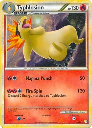 Image of Typhlosion 032/123  - Holofoil Deck Exclusives - Holo Rare