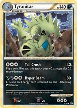 Image of Tyranitar 026/095  - Holofoil Deck Exclusives - Holo Rare