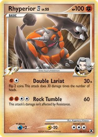 Image of Rhyperior E4 032/111  - Holofoil Deck Exclusives - Holo Rare