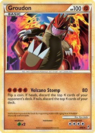 Image of Groudon 006/095  Deck Exclusives - Rare