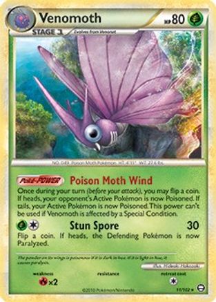 Image of Venomoth 011/102  Deck Exclusives - Rare