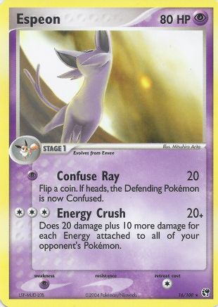 Image of Espeon 016  EX Battle Stadium - Rare