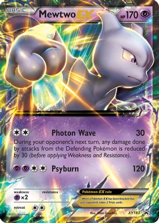 Image of Mewtwo EX XY183  - Holofoil XY Promos - Promo