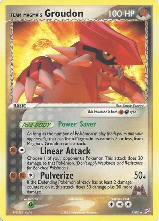 Image of Team Magma's Groudon 009/095  Deck Exclusives - Rare