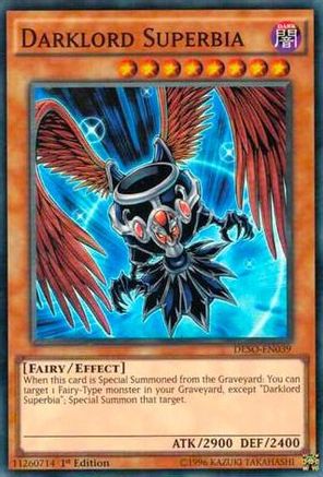 Image of Darklord Superbia (DESO-EN039) - Destiny Soldiers 1st Edition