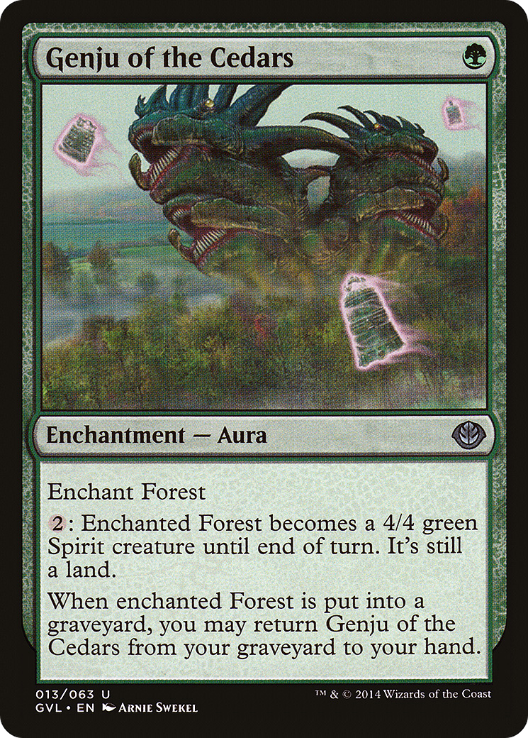 Image of Genju of the Cedars (DD3-) - Duel Decks Anthology: Garruk vs. Liliana