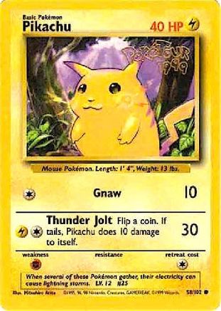Image of Pikachu (PokeTour ) 058/102  Miscellaneous Cards & Products - Promo