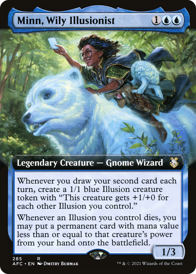 Image of Minn, Wily Illusionist (Extended Art) (AFC-285) - Forgotten Realms Commander: (Extended Art)