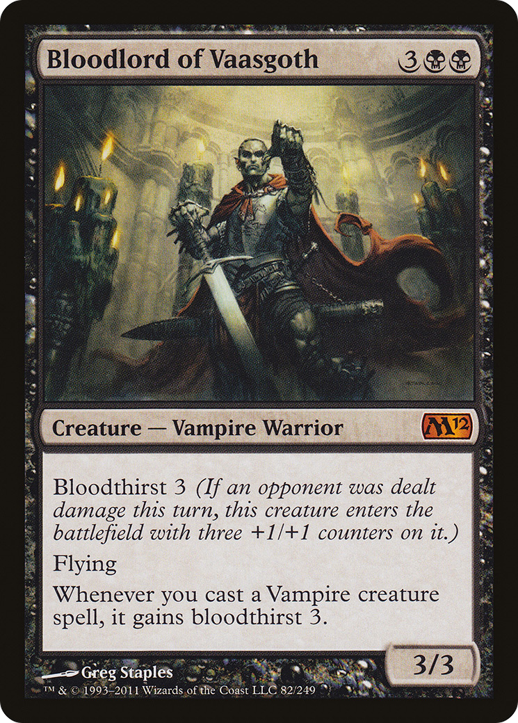 Image of Bloodlord of Vaasgoth (M12-082) - Magic 2012 Foil