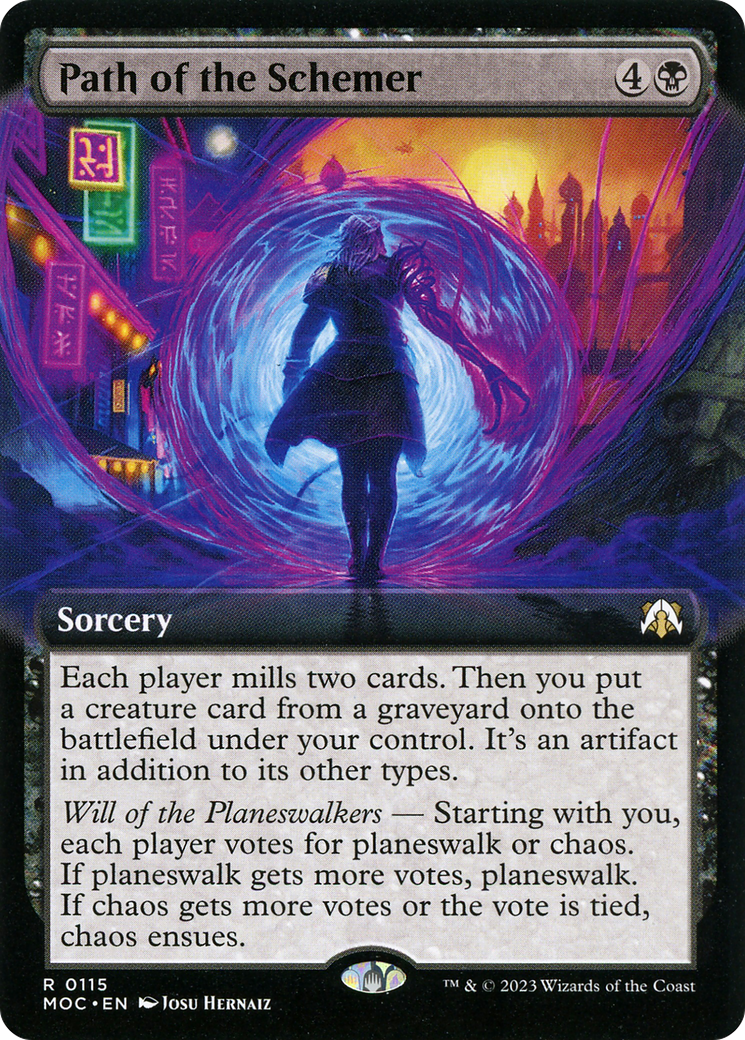 Image of Path of the Schemer (Extended Art) (MOC-115) - March of the Machine Commander: (Extended Art) Foil