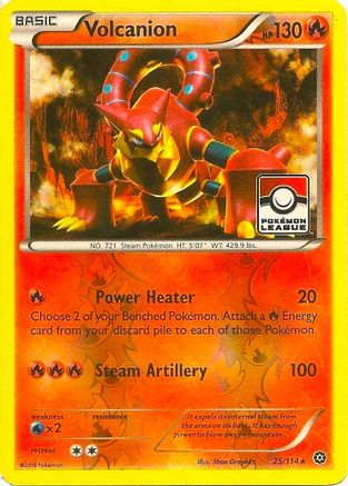 Image of Volcanion 025/114  - Reverse Holofoil League & Championship Cards - Promo