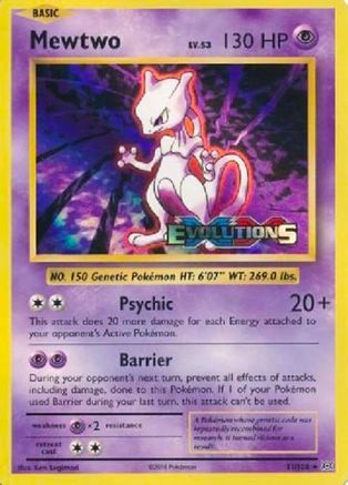 Image of Mewtwo (XY Evolutions Prerelease) 051  - Holofoil XY Promos - Promo