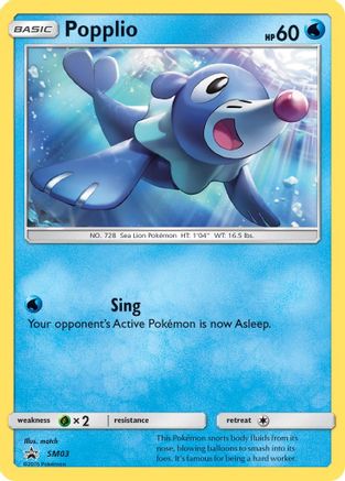 Image of Popplio SM03  - Holofoil SM Promos - Promo