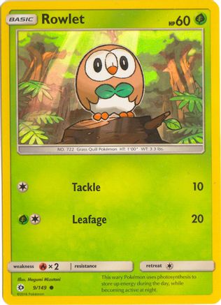 Image of Rowlet 009/149  - Holofoil Miscellaneous Cards & Products - Promo