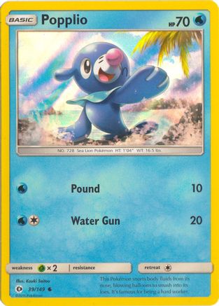 Image of Popplio 039/149  - Holofoil Miscellaneous Cards & Products - Promo