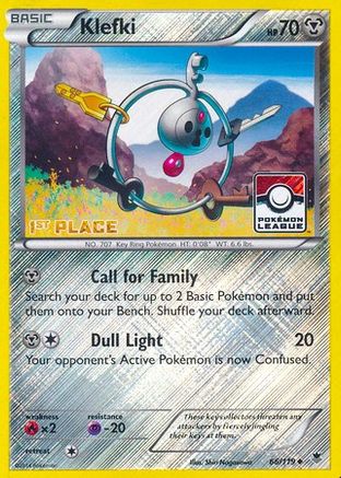 Image of Klefki (Pokemon League) [1st Place] 066/119  - Reverse Holofoil League & Championship Cards - Promo