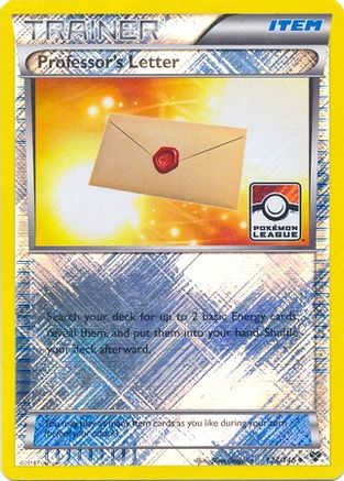 Image of Professor's Letter 123/146  - Reverse Holofoil League & Championship Cards - Promo